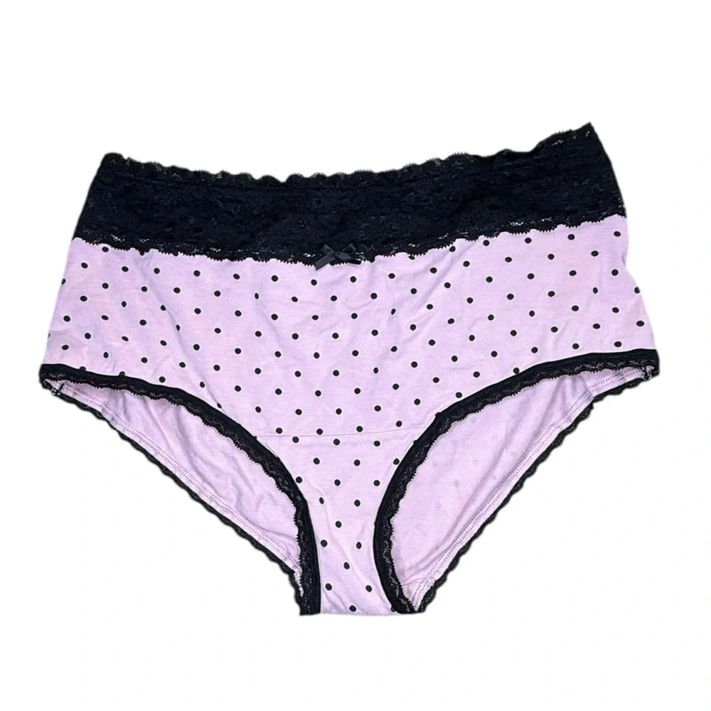 Torrid Cotton Mid-Rise Lace Trim Hipster Set of 3 Pair of Panties - Picture 4 of 8
